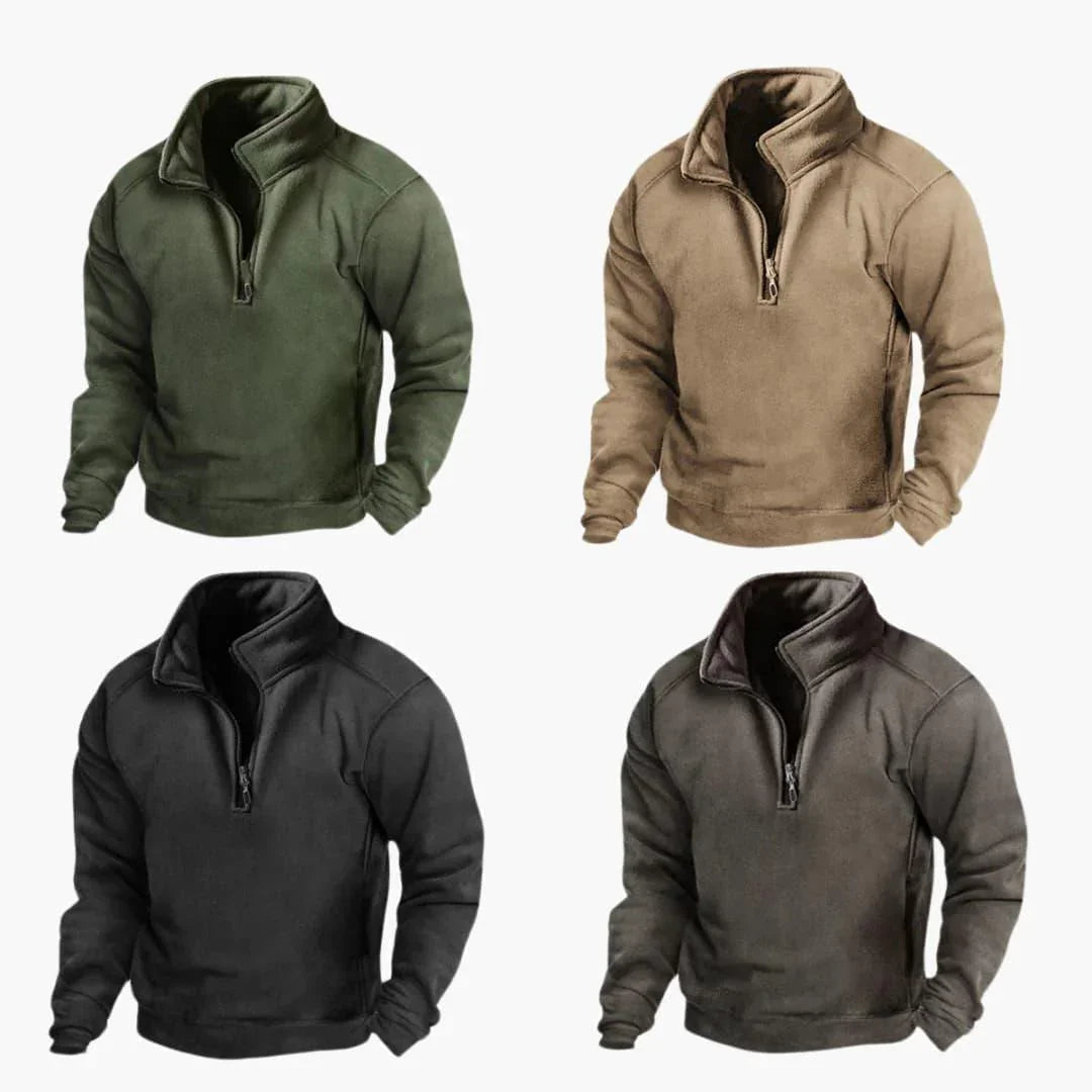 Ανδρική Ζακέτα Fleece με Μισό Φερμουάρ
