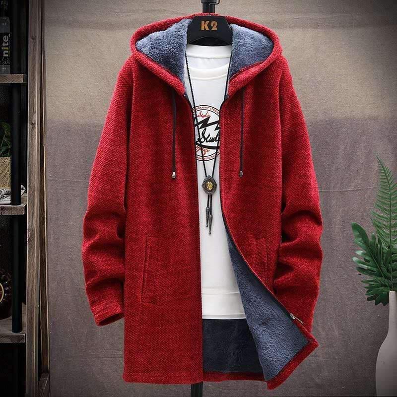 Ζεστό Ανδρικό Ζακέτα Fleece Superstretch με Τονισμένους Ώμους