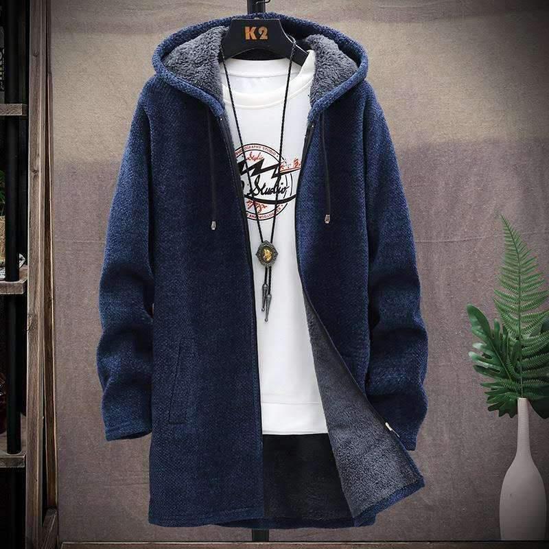Ζεστό Ανδρικό Ζακέτα Fleece Superstretch με Τονισμένους Ώμους
