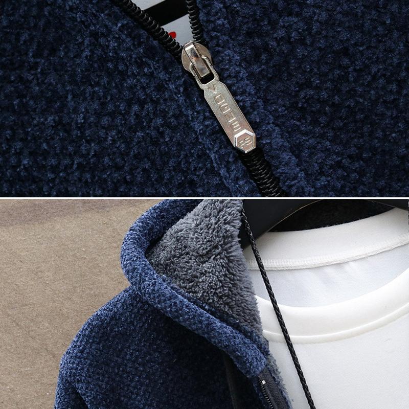 Ζεστό Ανδρικό Ζακέτα Fleece Superstretch με Τονισμένους Ώμους