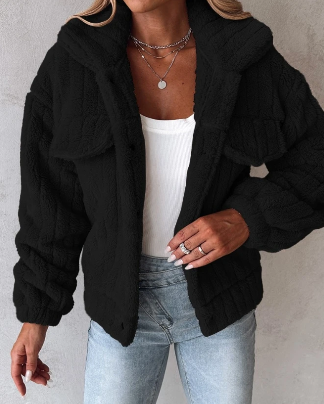 Γυναικείο Χειμερινό Τζάκετ Fleece Teddy