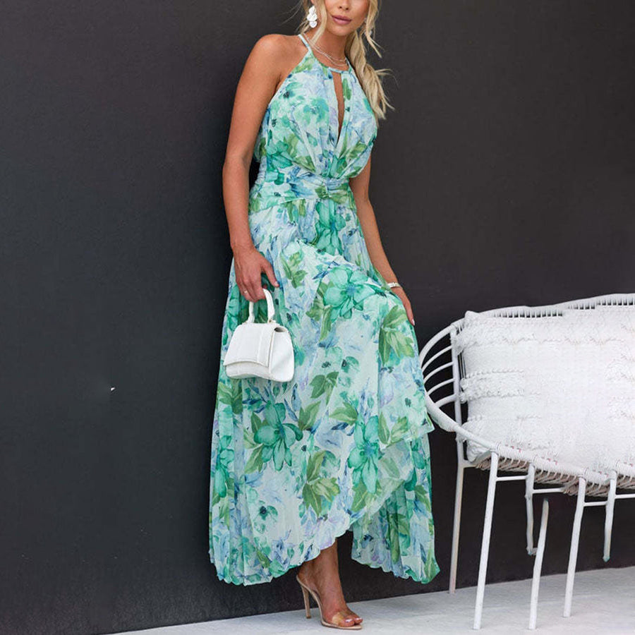 Κομψό Καλοκαιρινό Μάξι Φόρεμα Floral Breeze