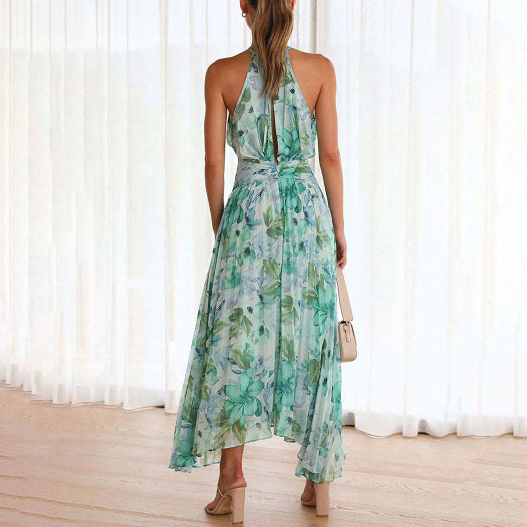Κομψό Καλοκαιρινό Μάξι Φόρεμα Floral Breeze