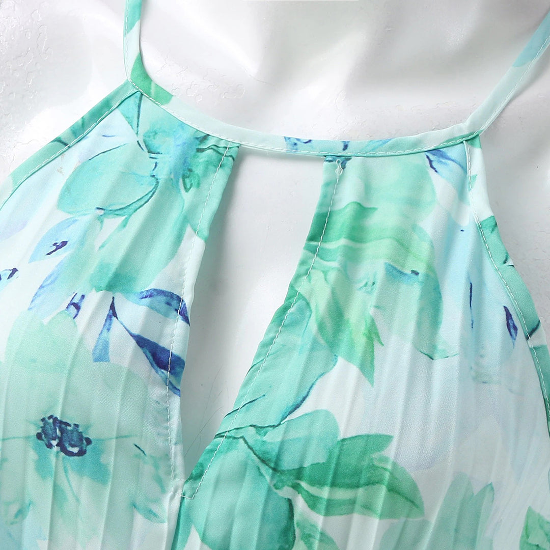 Κομψό Καλοκαιρινό Μάξι Φόρεμα Floral Breeze