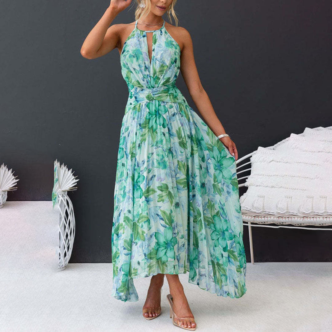 Κομψό Καλοκαιρινό Μάξι Φόρεμα Floral Breeze