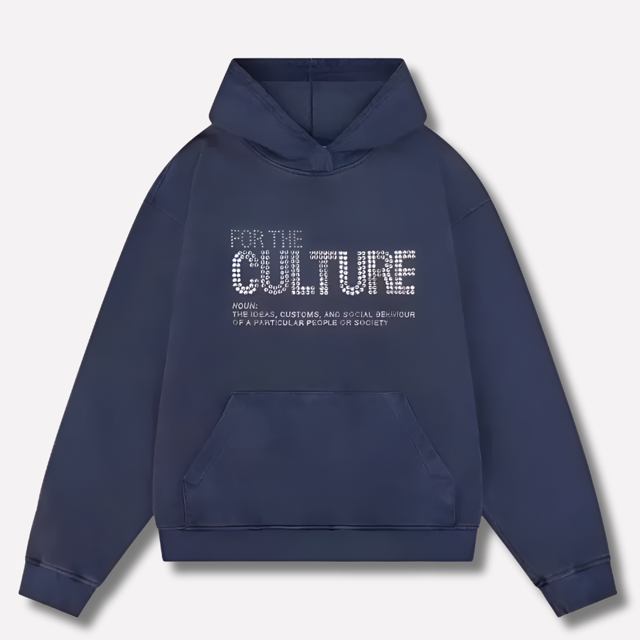 Φούτερ με κουκούλα και στάμπα For The Culture