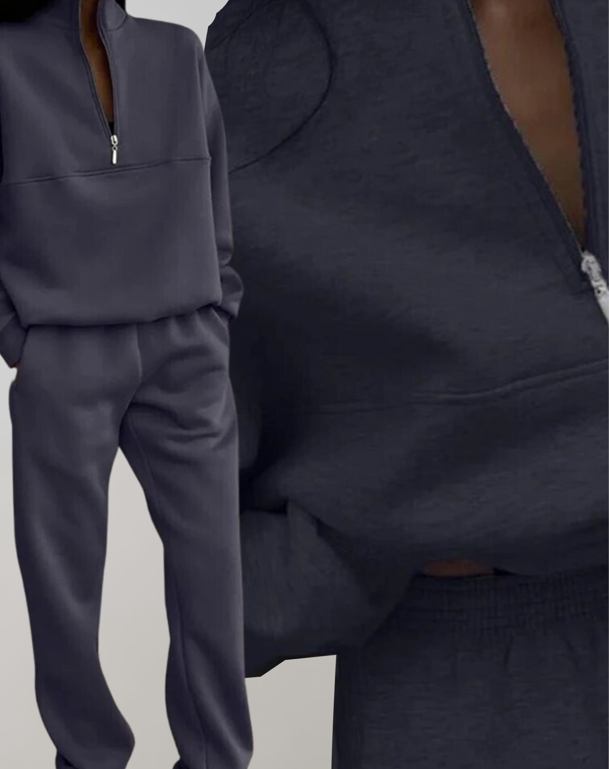 Γυναικείο Σετ Φόρμας με Φούτερ Half-Zip