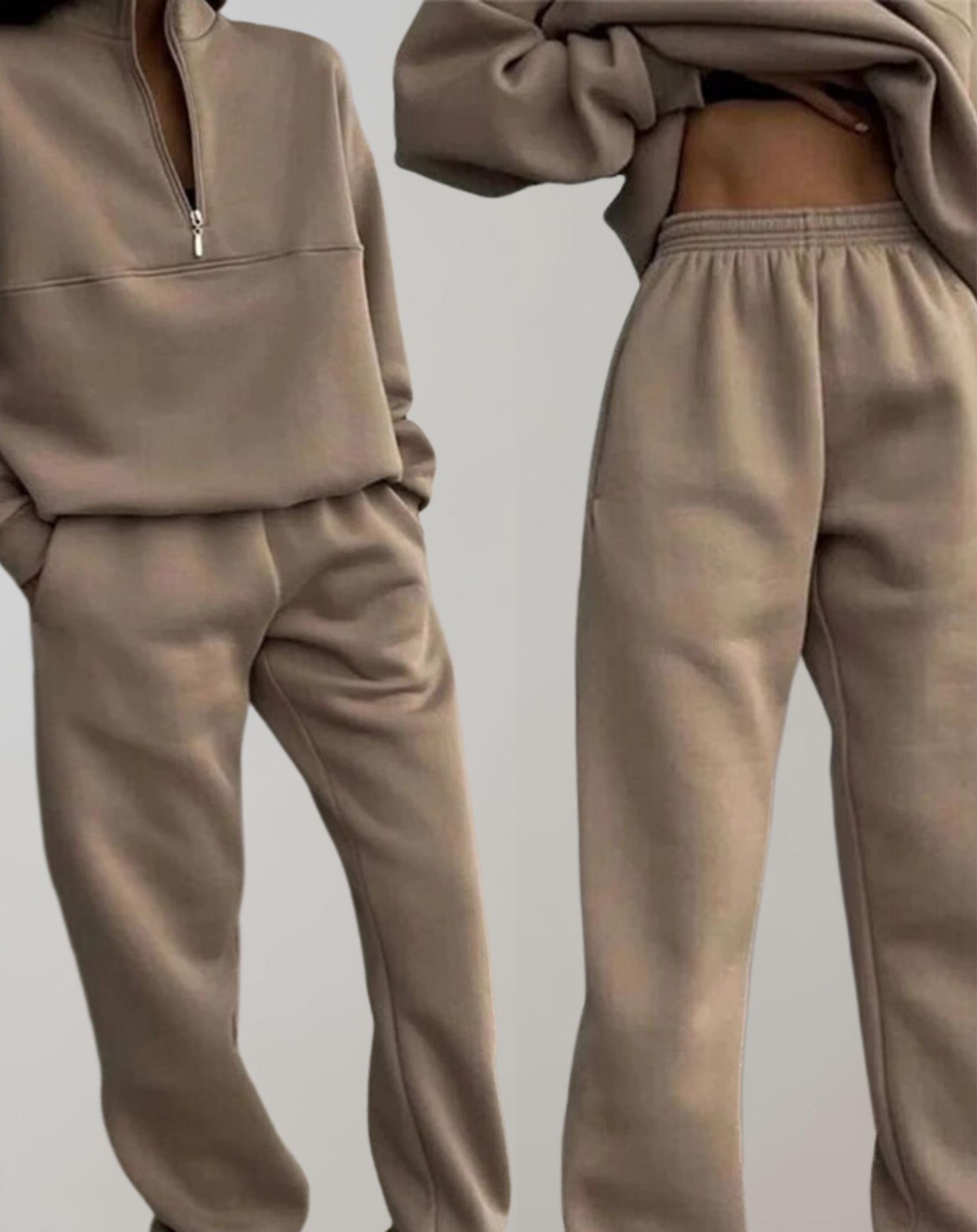Γυναικείο Σετ Φόρμας με Φούτερ Half-Zip