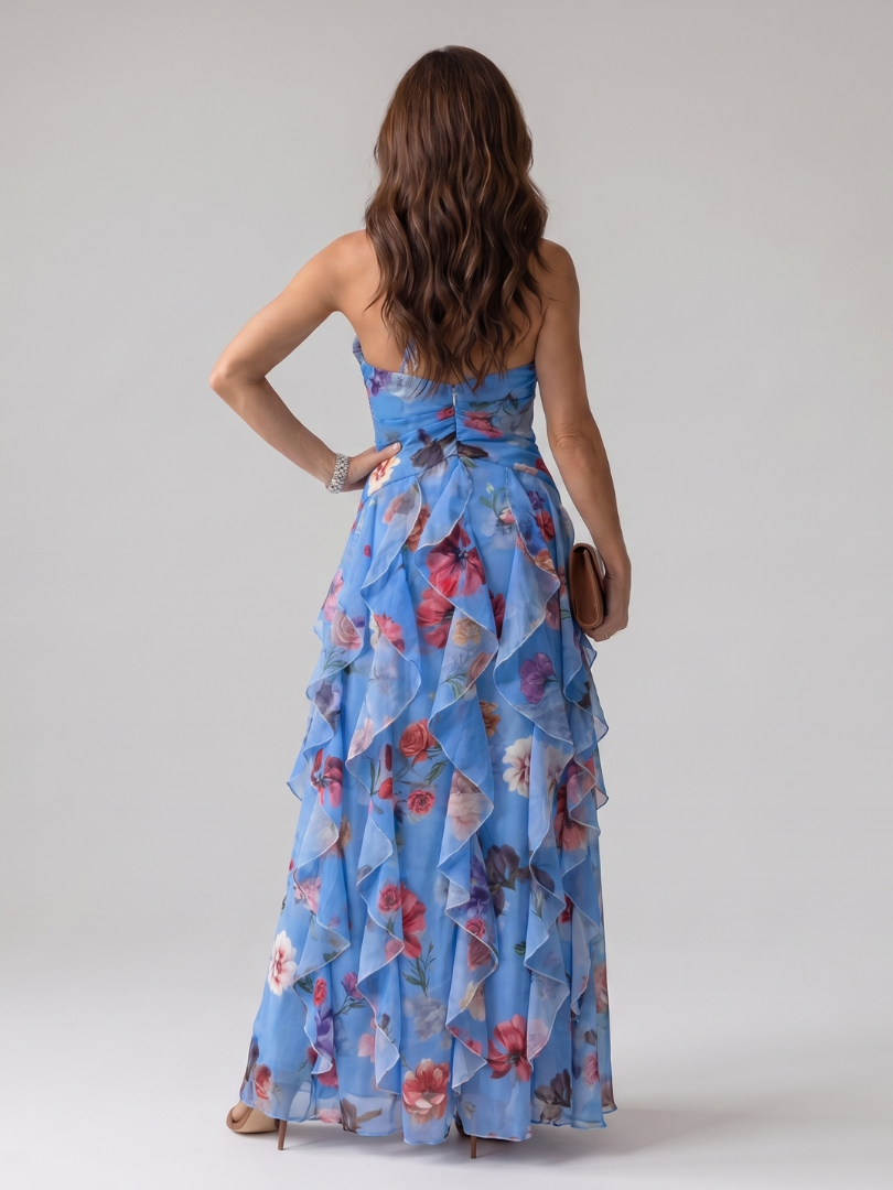 Γυναικείο Μάξι Φόρεμα Halter Neck