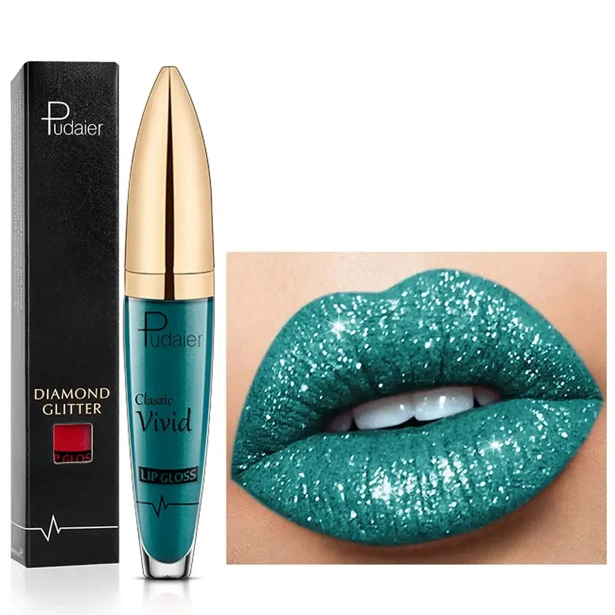 Αδιάβροχο Lip Gloss με Στρας – Λάμψη Μεγάλης Διάρκειας με Ποικιλία Χρωμάτων για Κάθε Περίσταση