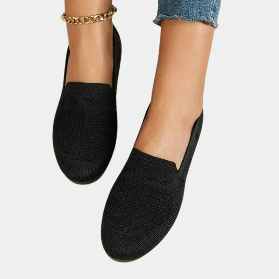 Γυναικεία Πλεκτά Loafers με Αντικραδασμική Προστασία και Υποστήριξη Καμάρας