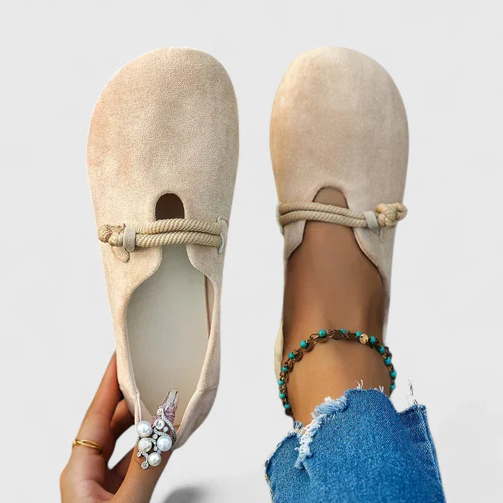 Ορθοπεδικά Γυναικεία Loafers με Λεπτομέρεια από Σχοινί