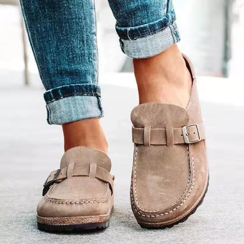 Ανδρικά Ορθοπεδικά Loafers από Σουέτ με Λουράκι και Αγκράφα