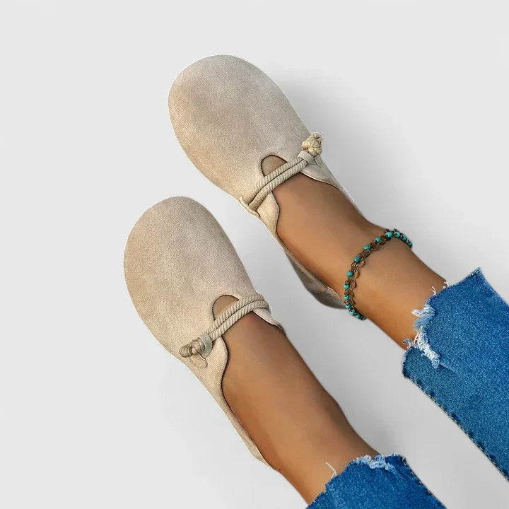 Ορθοπεδικά Γυναικεία Loafers με Λεπτομέρεια από Σχοινί