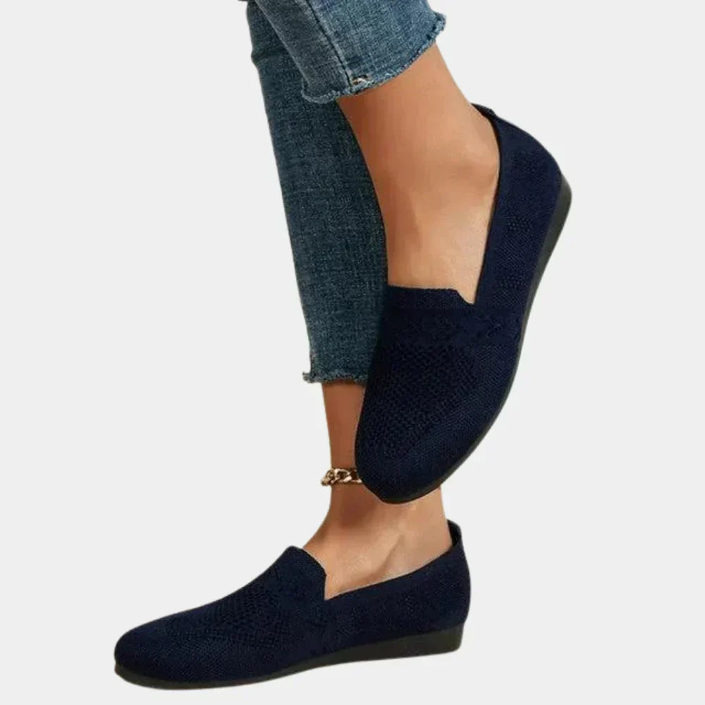 Γυναικεία Πλεκτά Loafers με Αντικραδασμική Προστασία και Υποστήριξη Καμάρας