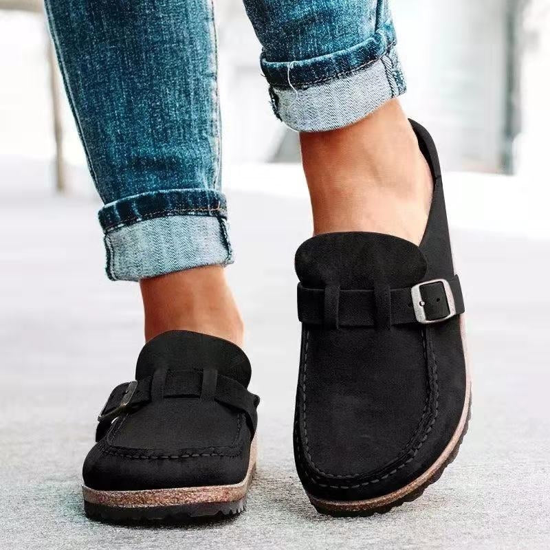 Ανδρικά Ορθοπεδικά Loafers από Σουέτ με Λουράκι και Αγκράφα
