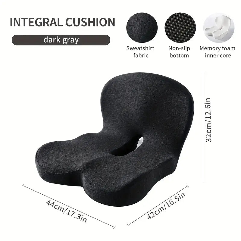 Μαξιλάρι Καθίσματος και Πλάτης Memory Foam - Μαλακή Υποστήριξη για τους Γλουτούς και τη Μέση