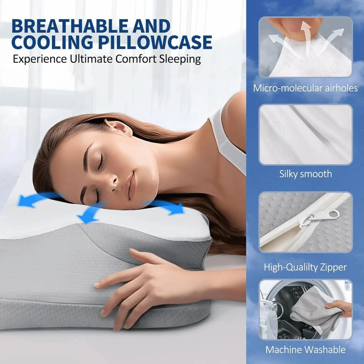 Ορθοπεδικό Μαξιλάρι Memory Foam Πεταλούδα - Ανατομικό Μαξιλάρι για Ανακούφιση από τον Πόνο