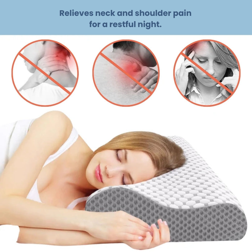 Άνετο Ορθοπεδικό Μαξιλάρι Memory Foam - Υποστήριξη Αυχένα & Σπονδυλικής Στήλης για Βαθύτερο Ύπνο