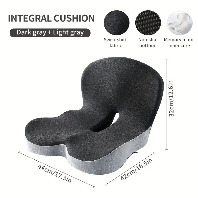 Μαξιλάρι Καθίσματος και Πλάτης Memory Foam - Μαλακή Υποστήριξη για τους Γλουτούς και τη Μέση