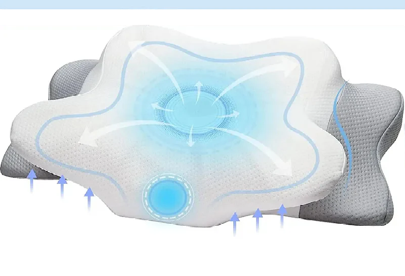 Ορθοπεδικό Μαξιλάρι Memory Foam Πεταλούδα - Ανατομικό Μαξιλάρι για Ανακούφιση από τον Πόνο