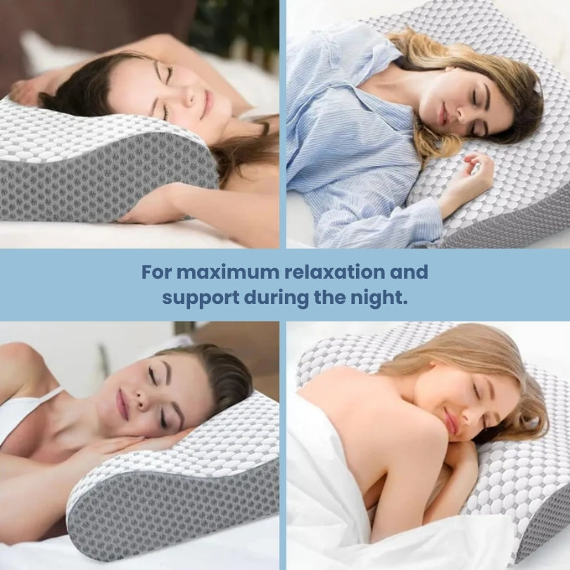 Άνετο Ορθοπεδικό Μαξιλάρι Memory Foam - Υποστήριξη Αυχένα & Σπονδυλικής Στήλης για Βαθύτερο Ύπνο