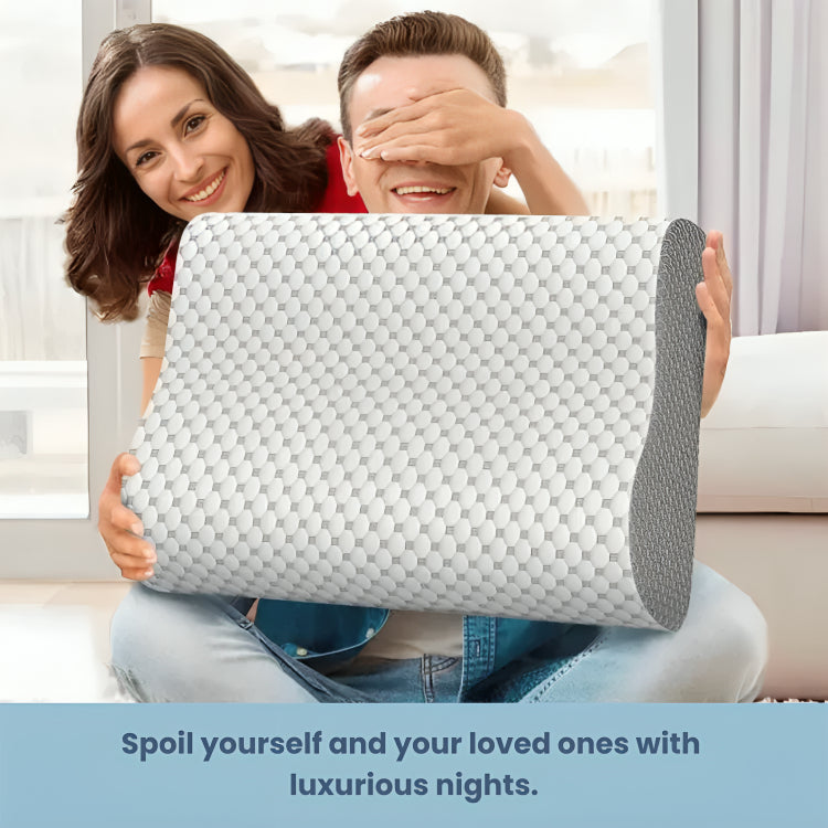 Άνετο Ορθοπεδικό Μαξιλάρι Memory Foam - Υποστήριξη Αυχένα & Σπονδυλικής Στήλης για Βαθύτερο Ύπνο