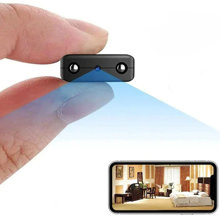 Συμπαγής Micro HD Κάμερα WiFi με Ήχο και Νυχτερινή Όραση