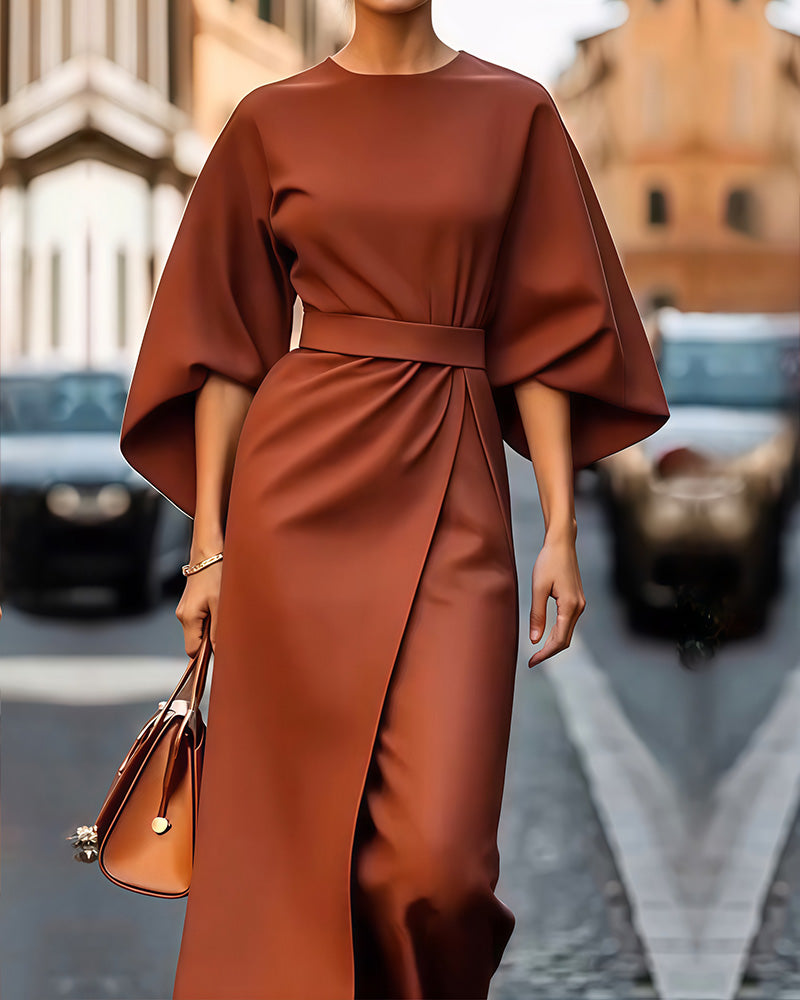 Γυναικείο Κρουαζέ Midi Φόρεμα
