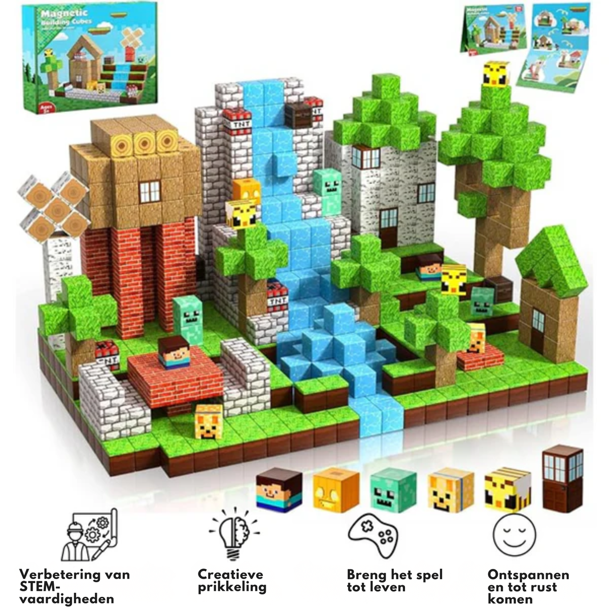 Μαγνητικό Σετ Κατασκευών Minecraft