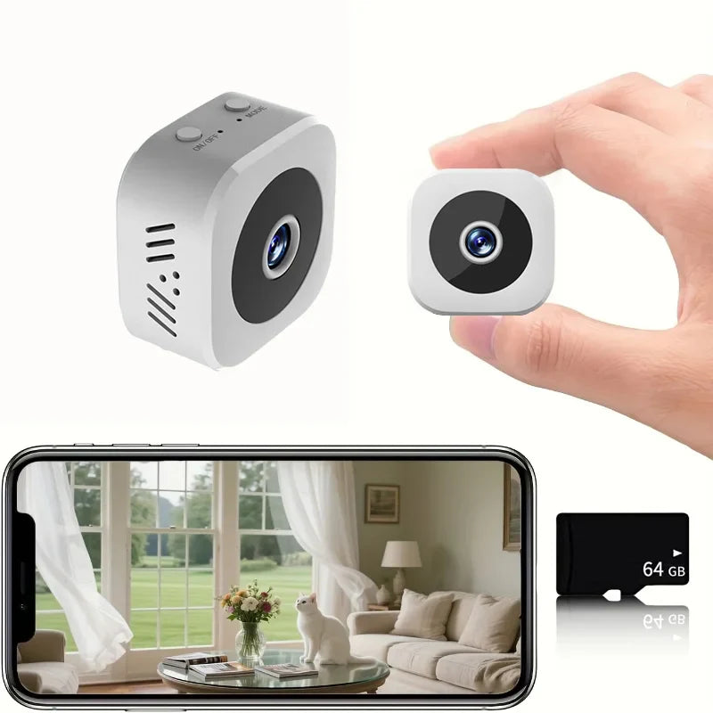 Mini Κάμερα Ασφαλείας 1080P με WiFi και Νυχτερινή Όραση – Ασύρματη Επιτήρηση με Ανίχνευση Κίνησης