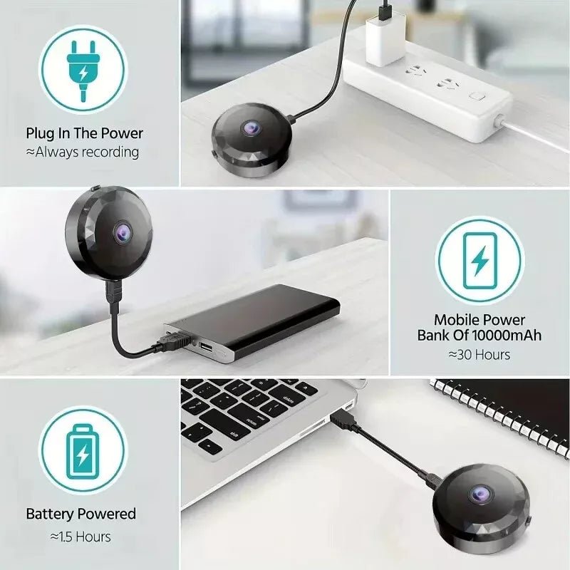 Mini Κάμερα WiFi: 1080P HD, Νυχτερινή Όραση, Ανίχνευση Κίνησης