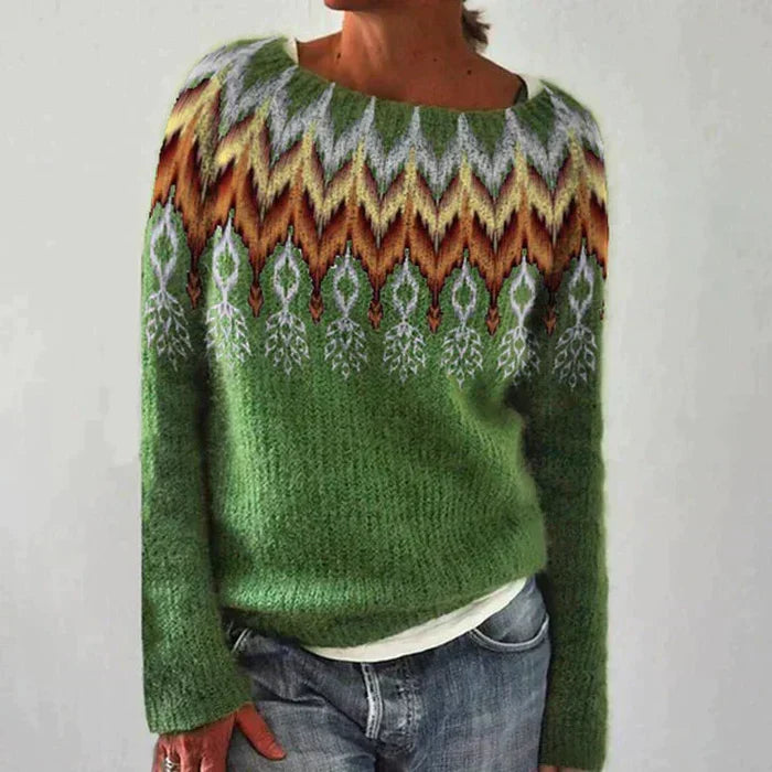 Γυναικείο Πλεκτό ΠουλOver Fair Isle