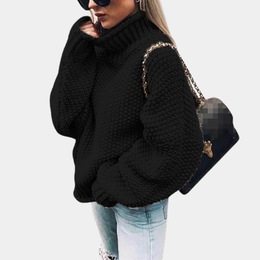 Γυναικείο Πλεκτό ΠουλOver Oversized με Ζιβάγκο