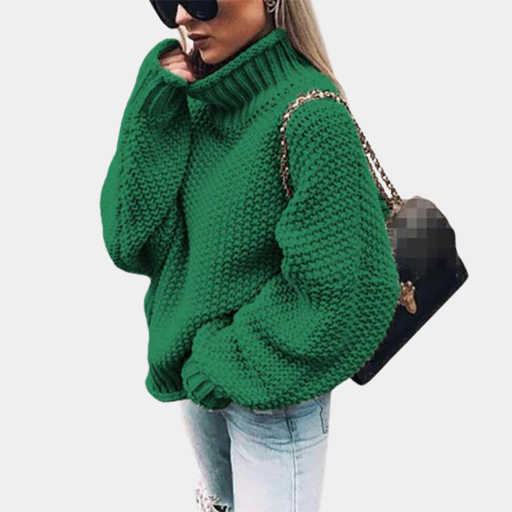 Γυναικείο Πλεκτό ΠουλOver Oversized με Ζιβάγκο