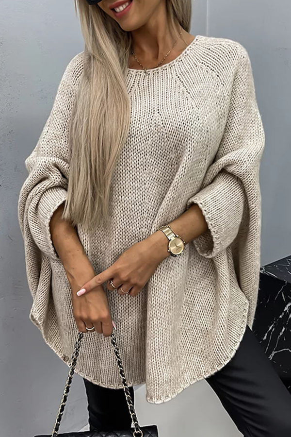 Γυναικείο Πουλόβερ Oversized με Μανίκια Ραγκλάν