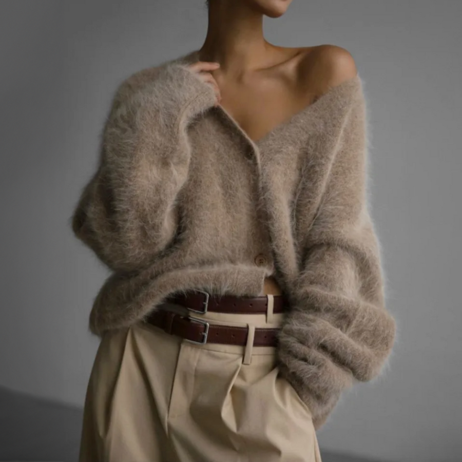 Γυναικεία Oversized Ζακέτα με Κουμπιά