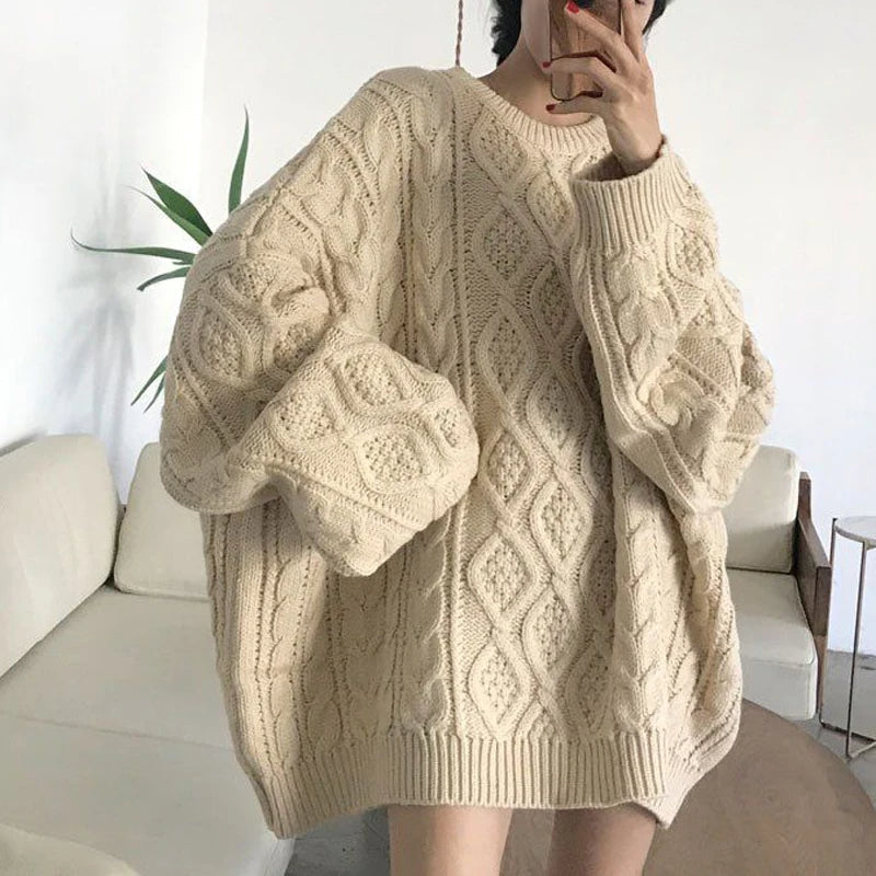 Oversized Πλεκτό Φόρεμα