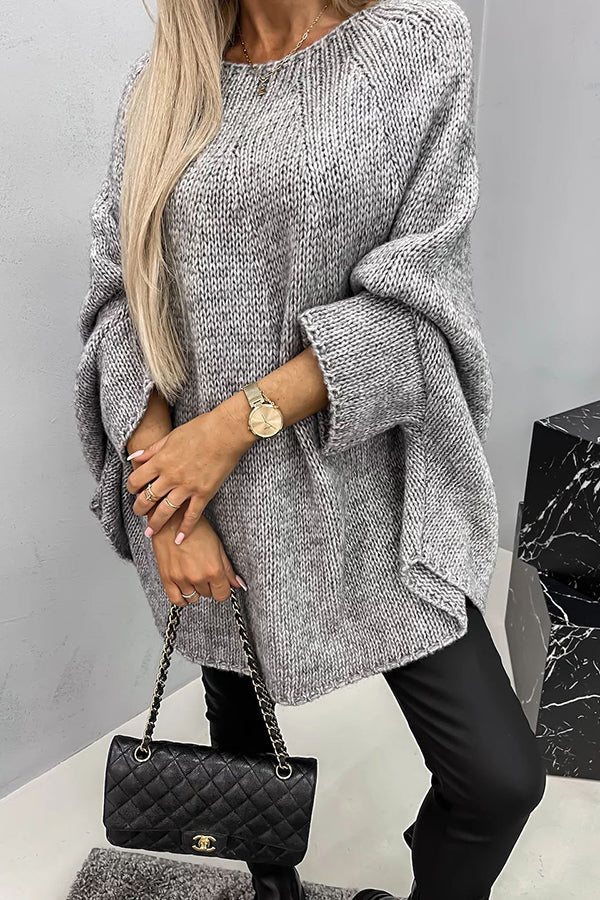 Γυναικείο Πουλόβερ Oversized με Μανίκια Ραγκλάν