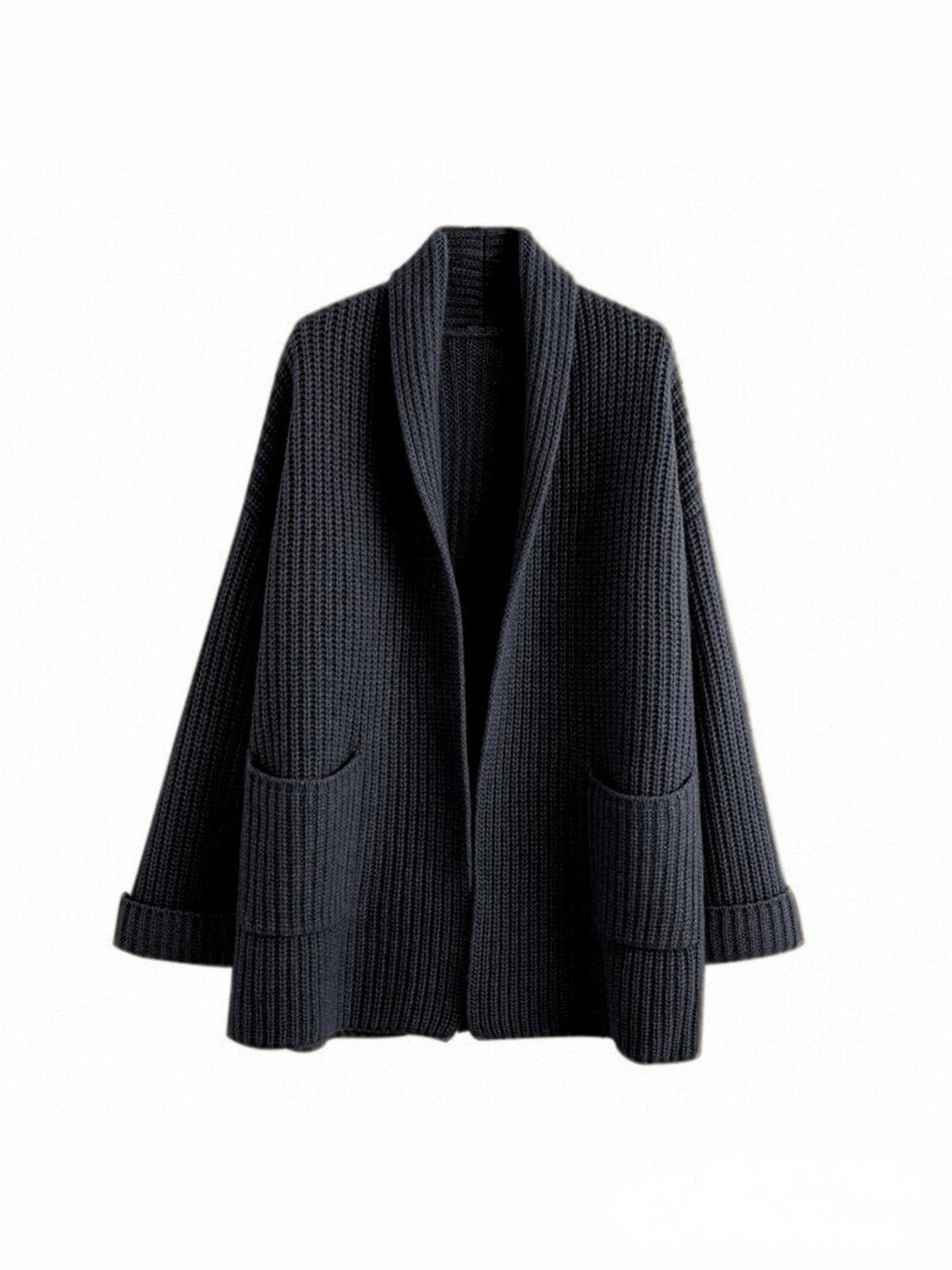 Γυναικεία Πλεκτή Ζακέτα Oversized Χωρίς Κούμπωμα