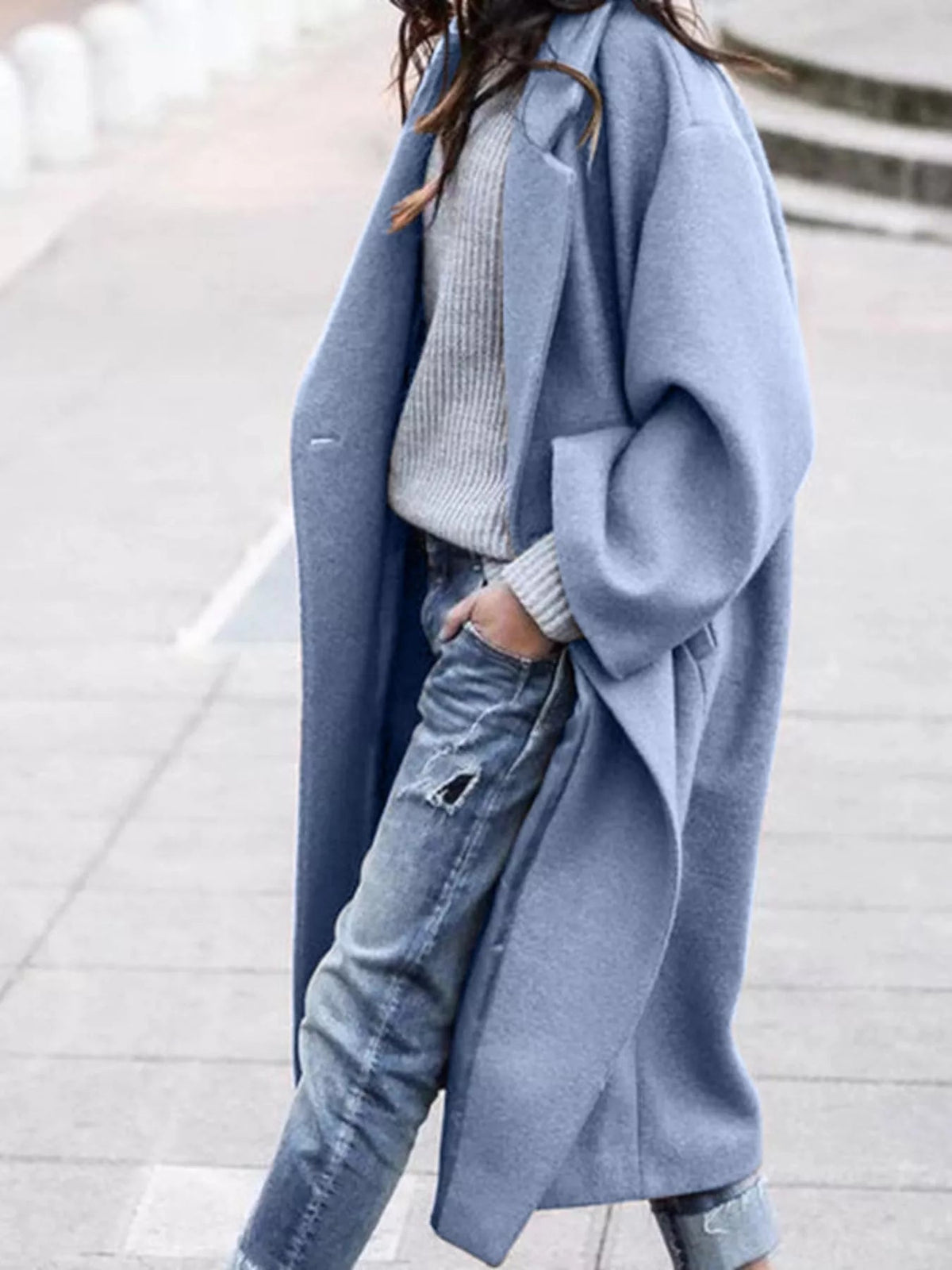 Γυναικείο Μακρύ Παλτό Oversized
