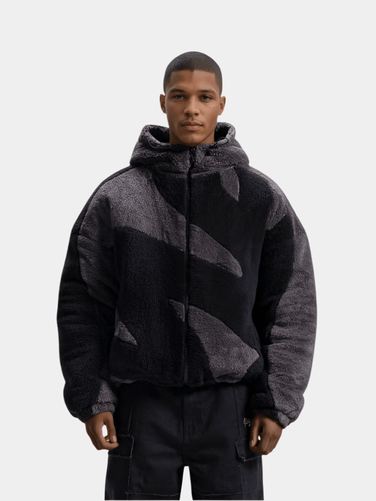 Ανδρικό Oversized Μπουφάν με Φερμουάρ
