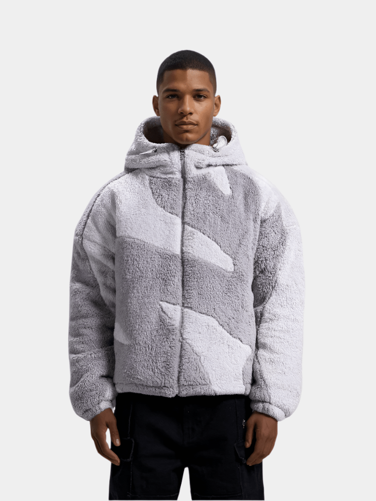 Ανδρικό Oversized Μπουφάν με Φερμουάρ