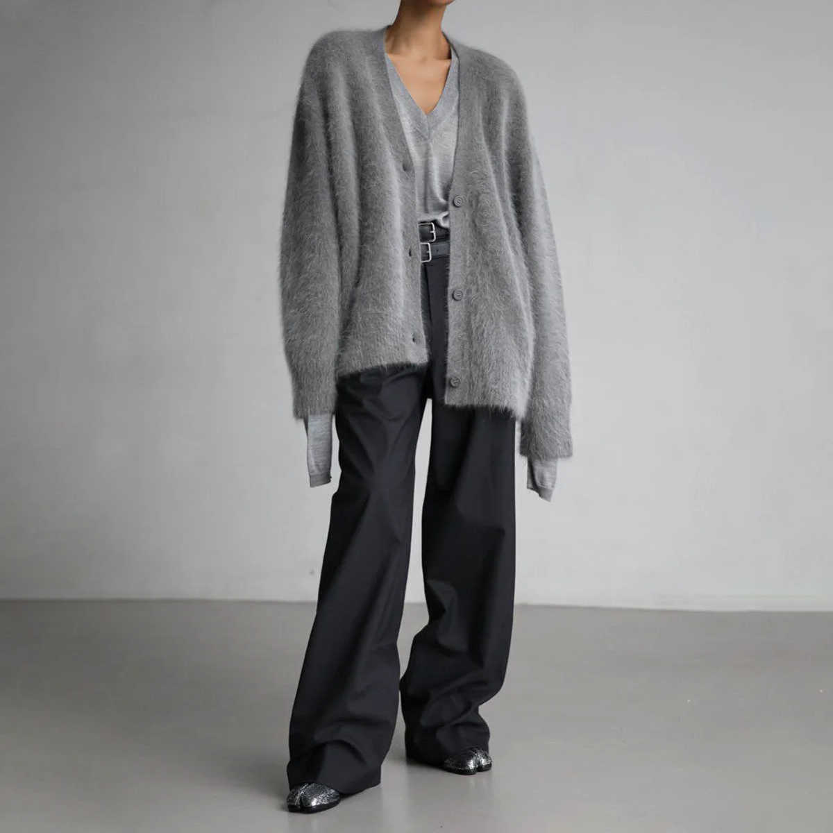 Γυναικεία Oversized Ζακέτα με Κουμπιά