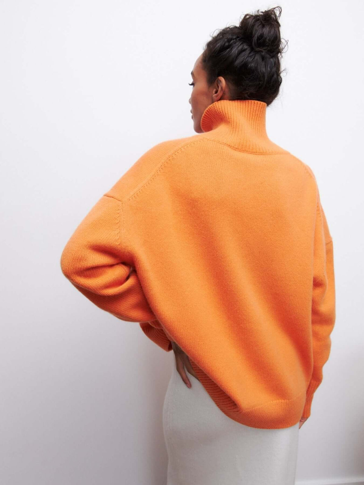 Γυναικείο Oversized Πλεκτό Πουλover με Ζιβάγκο