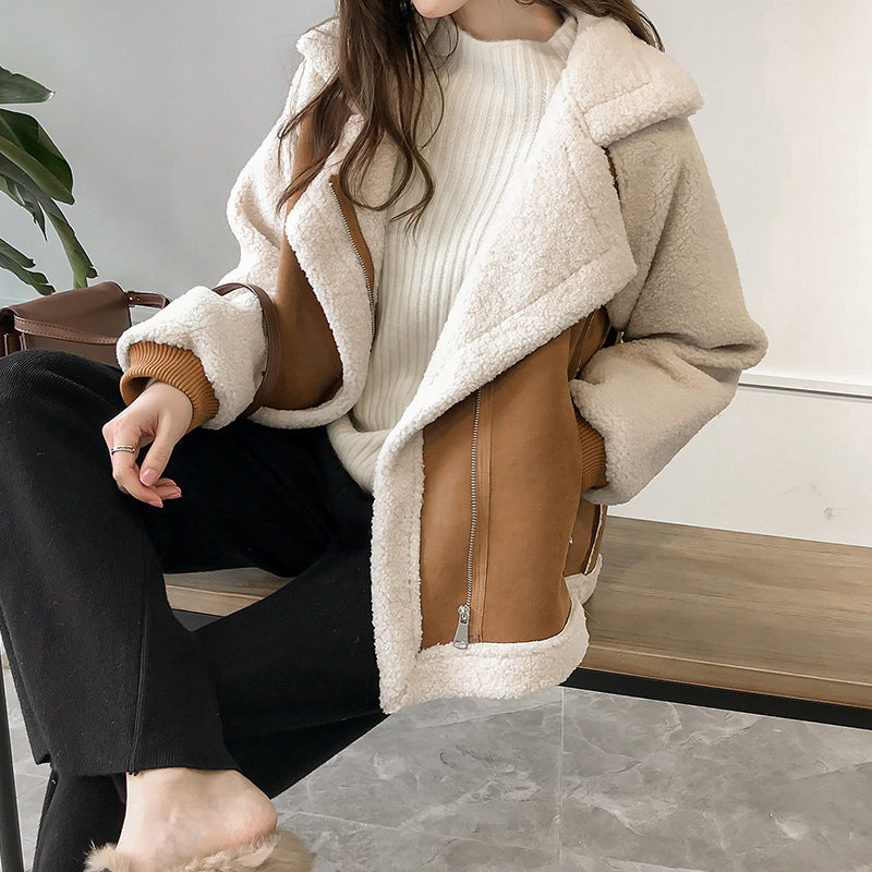 Γυναικείο Oversized Τζάκετ Sherpa