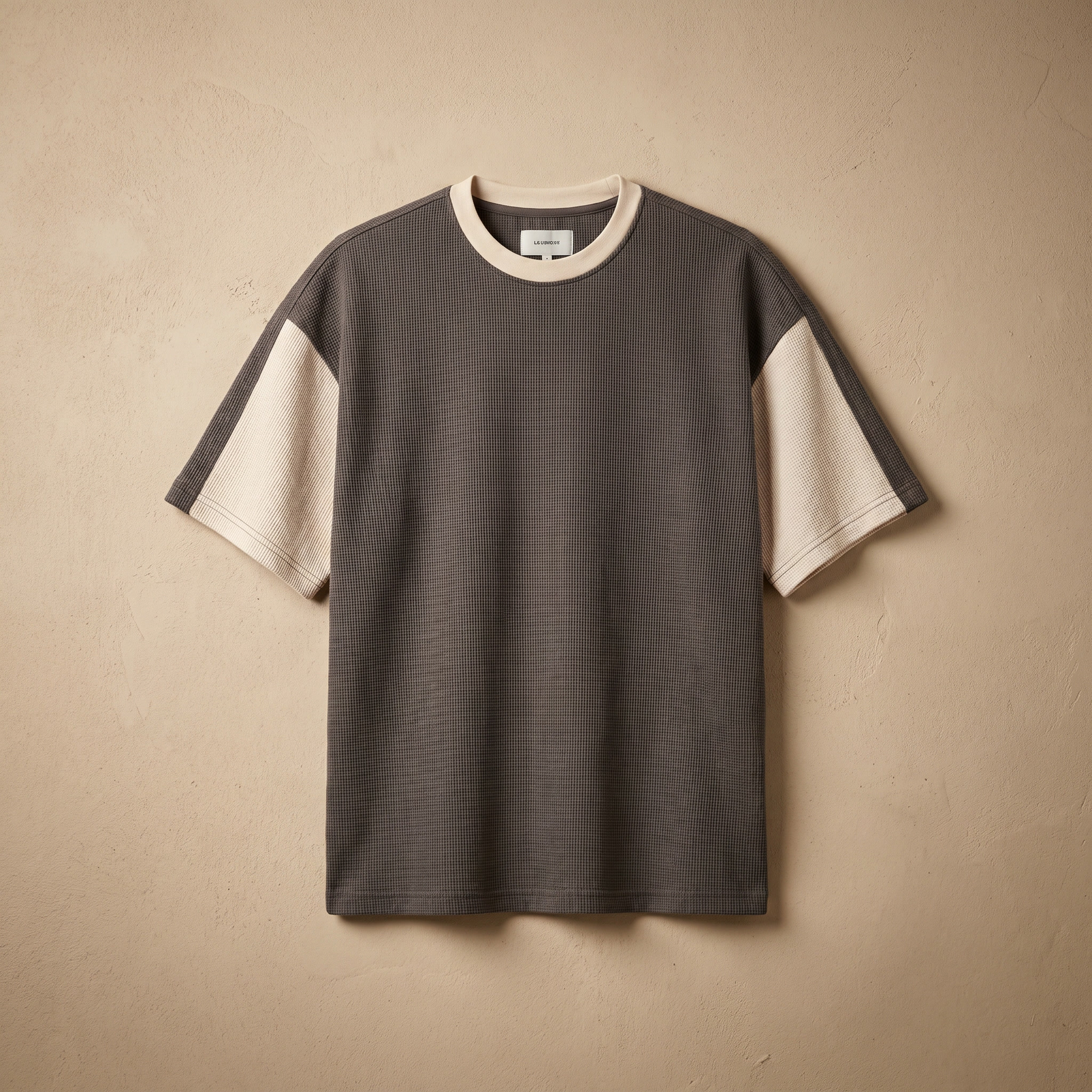 Ανδρικό Oversized T-Shirt με Υφή Σουέτ | Hip-Hop Streetwear Mπλουζάκι σε Χαλαρή Εφαρμογή