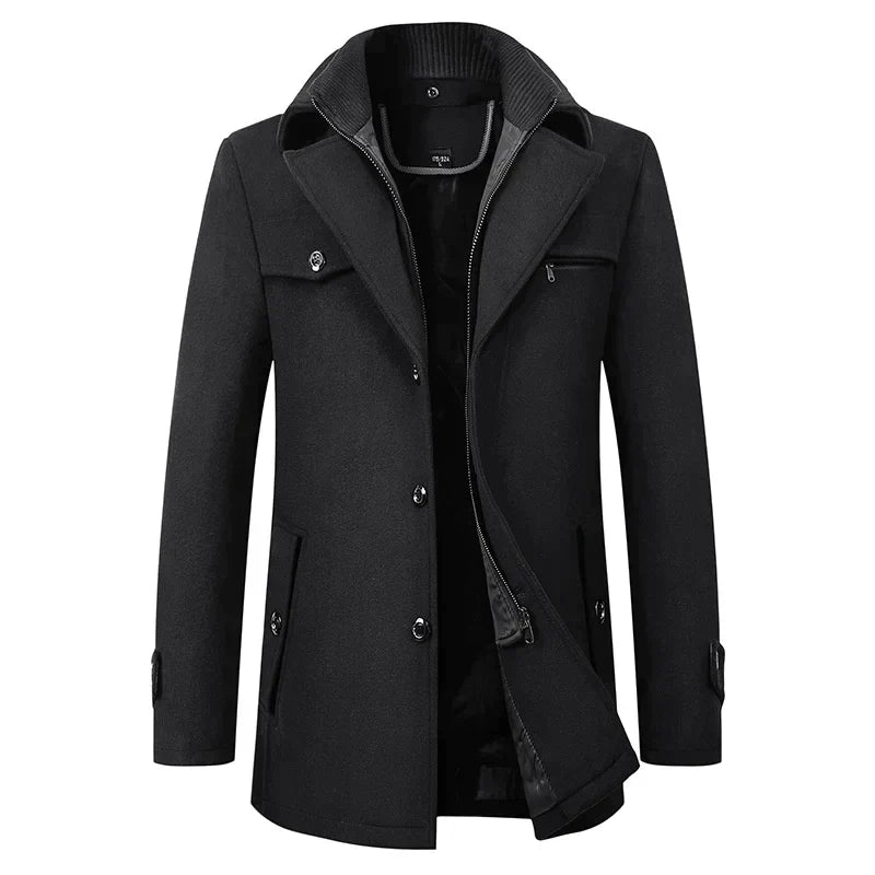 Ανδρικό Ημίπαλτο Pea Coat Mεσαίου Μήκους