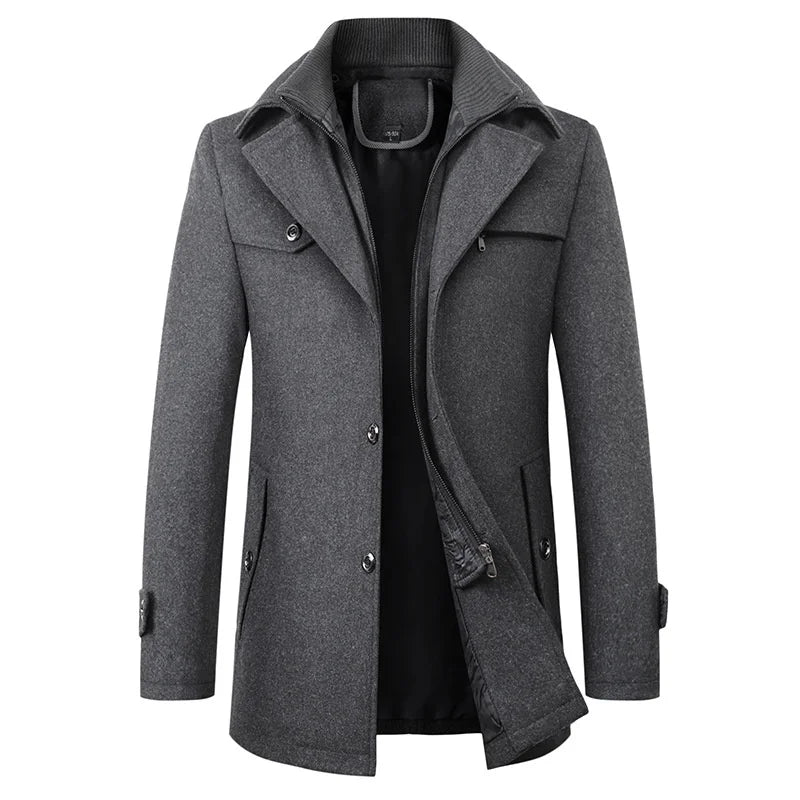Ανδρικό Ημίπαλτο Pea Coat Mεσαίου Μήκους