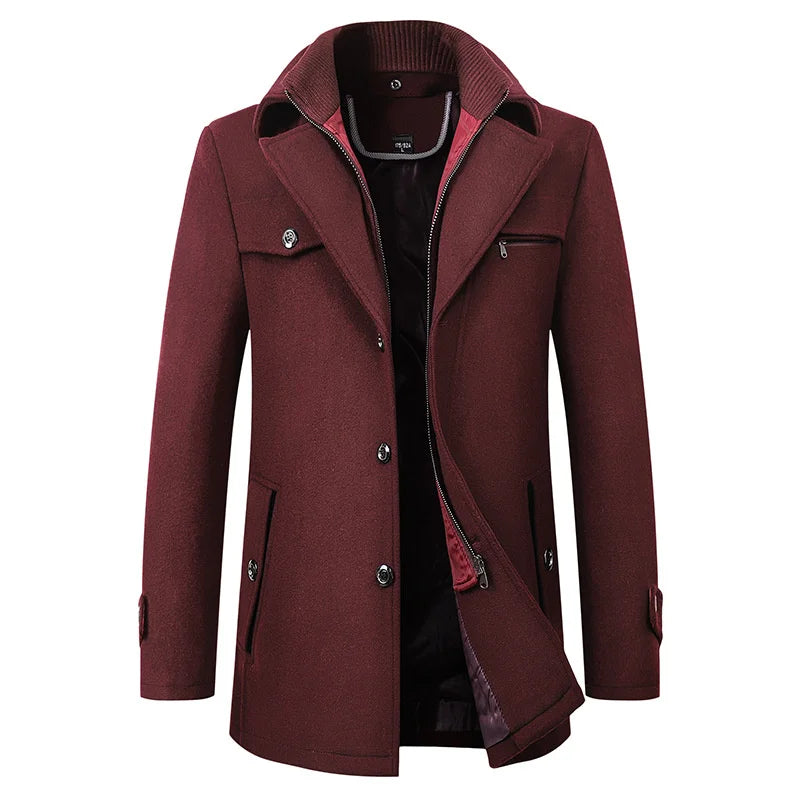 Ανδρικό Ημίπαλτο Pea Coat Mεσαίου Μήκους